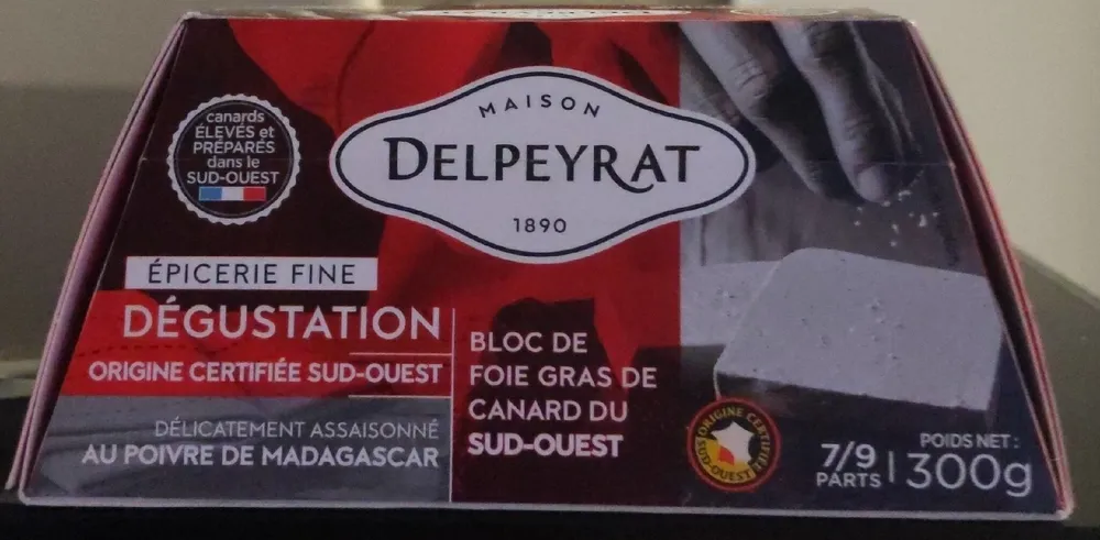 Bloc de foie gras de canard du Sud Ouest