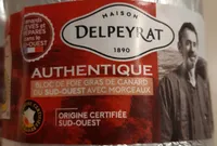 Bloc de foie gras de canard du Sud-Ouest avec morceaux