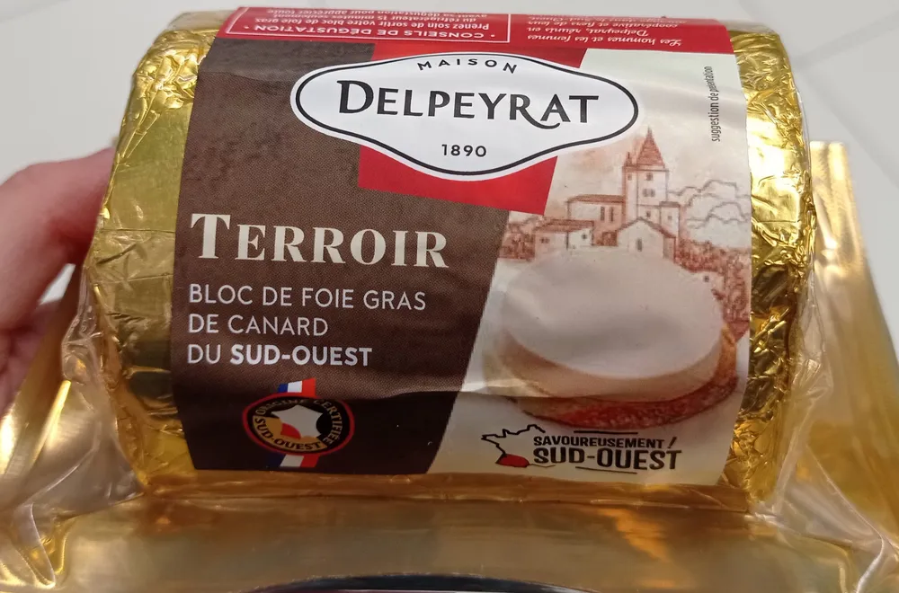 Bloc de foie gras de canard du sud-ouest