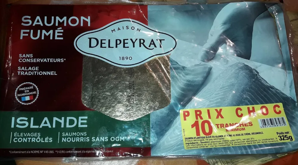 Saumon fume d'Islande