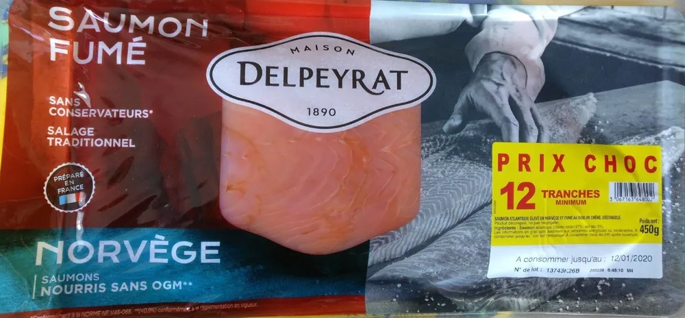 Saumon fumé Norvège