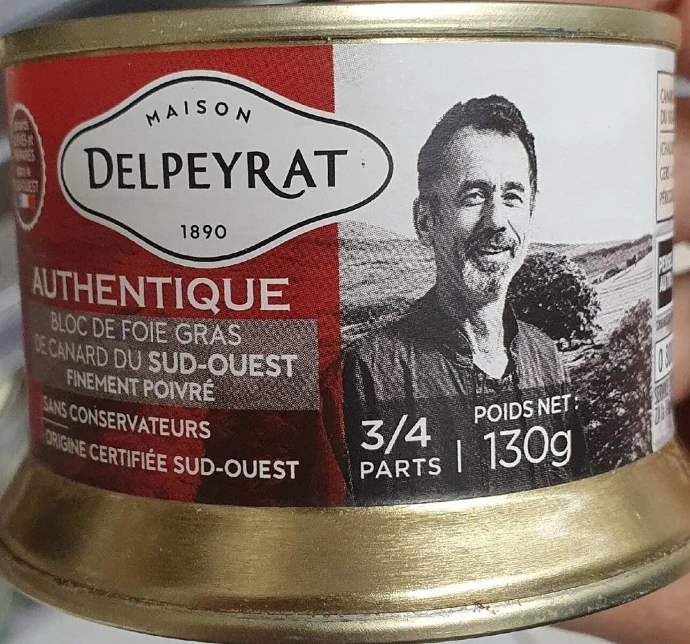 Authentique bloc de foie gras