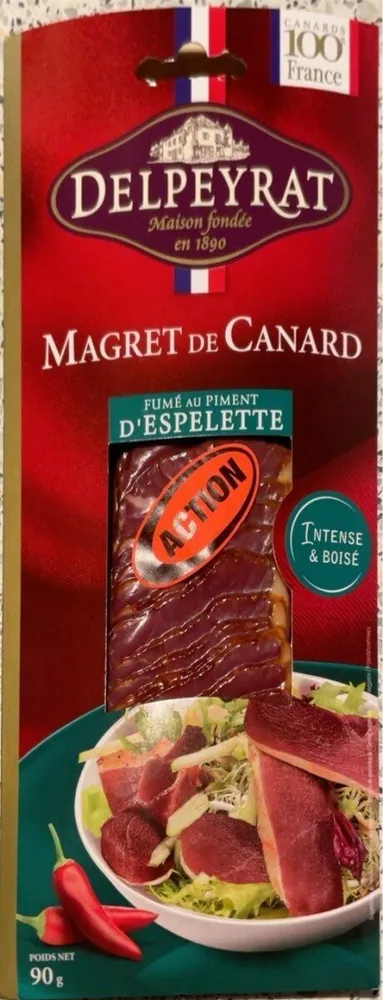 Magret de canard fumé