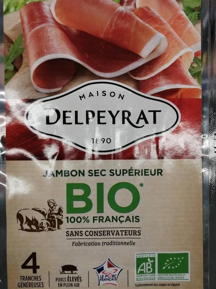 Jambon sec supérieur bio