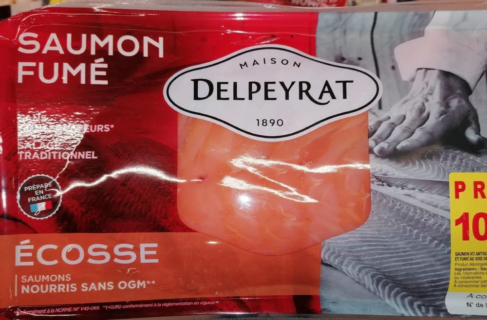 Saumon fumé Delpeyrat 10 tranches Écosse
