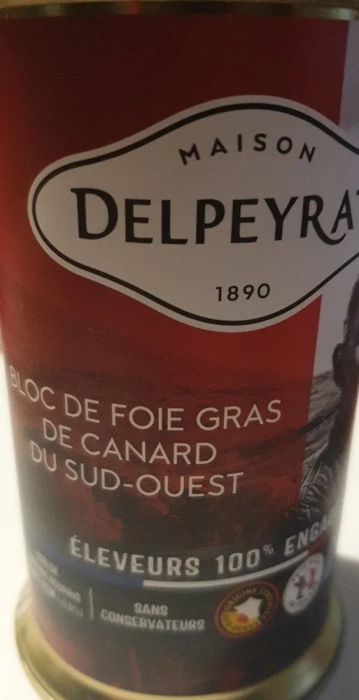 Bloc foie gras de canard du Sud-ouest