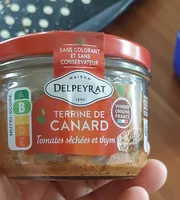 Terrine de canard (tomates séchées et thym)