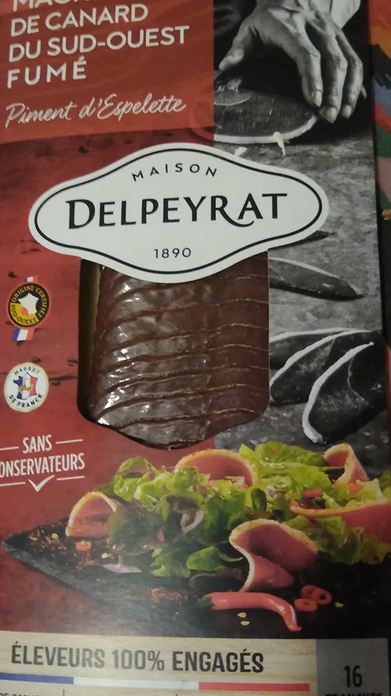 Magret de canard du sud-ouest fumé