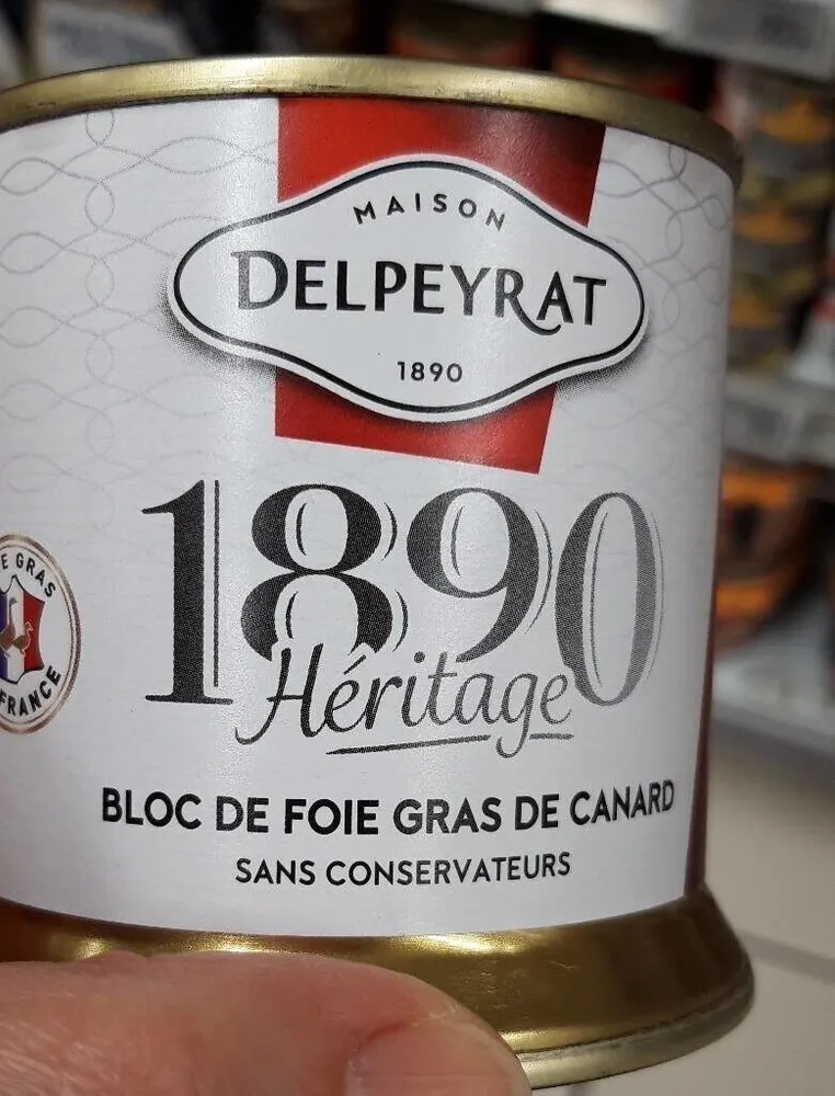 Bloc de foie gras de canard 1890 Heritage