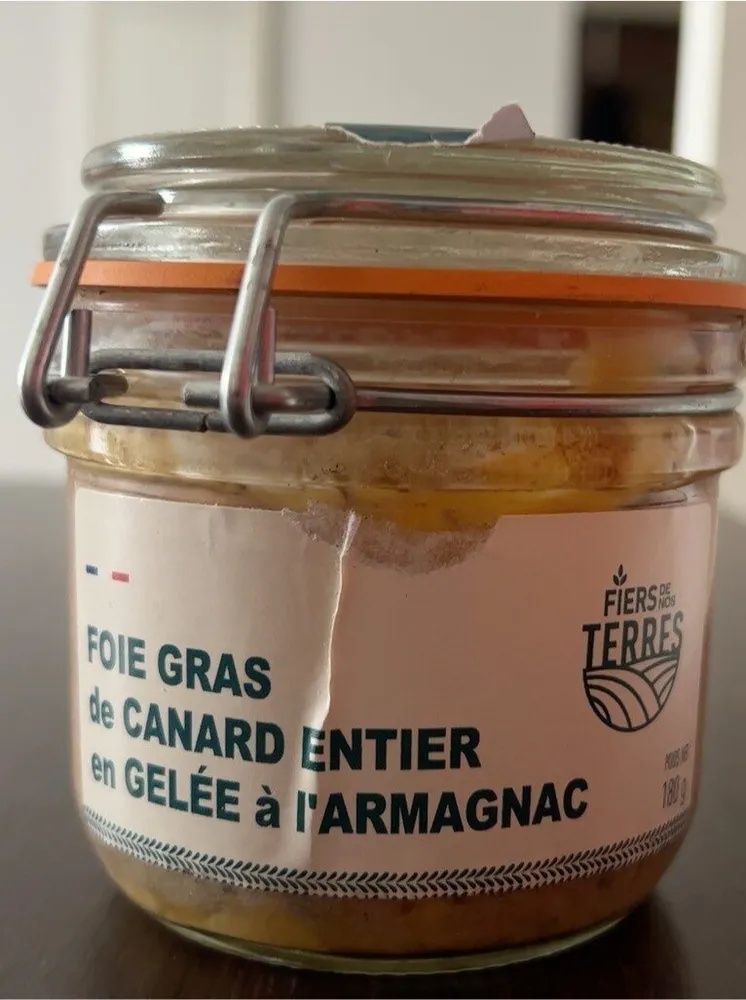 Foie gras de canard entier en gelée à l’armagnac