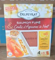 Saumon fumé coulis d' agrumes de Noël