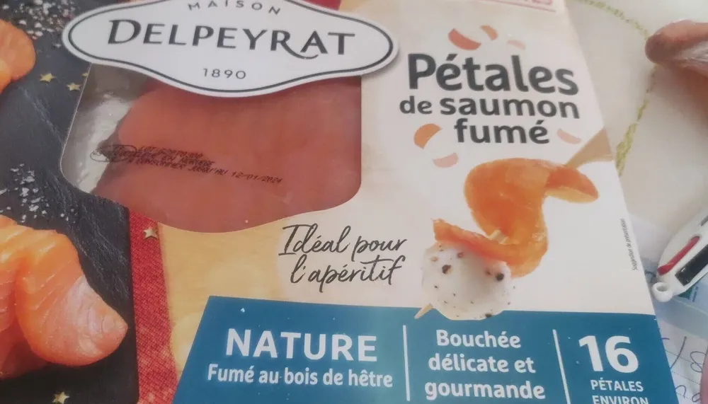 Pétales de saumon fumé