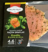 Saumon mariné facon gravlax