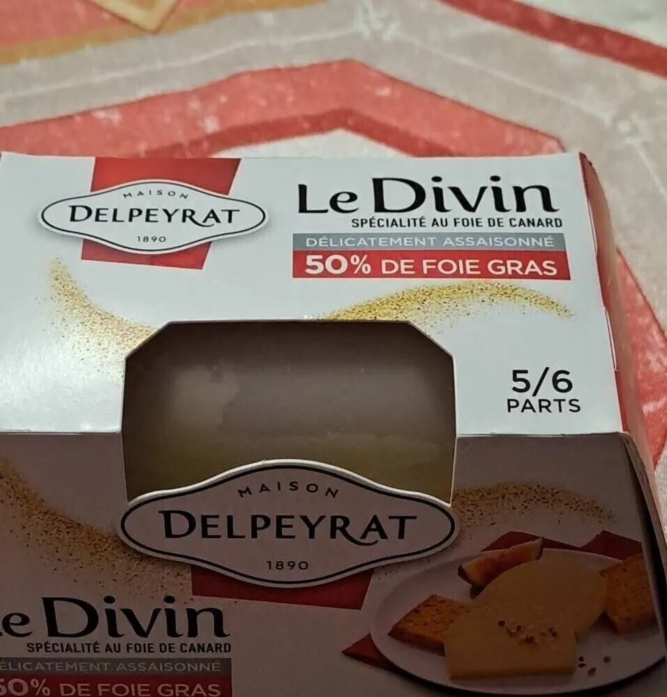 Le Divin SPÉCIALITÉ AU FOIE DE CANARD DÉLICATEMENT ASSAISONNÉ 50% DE FOIE GRAS
