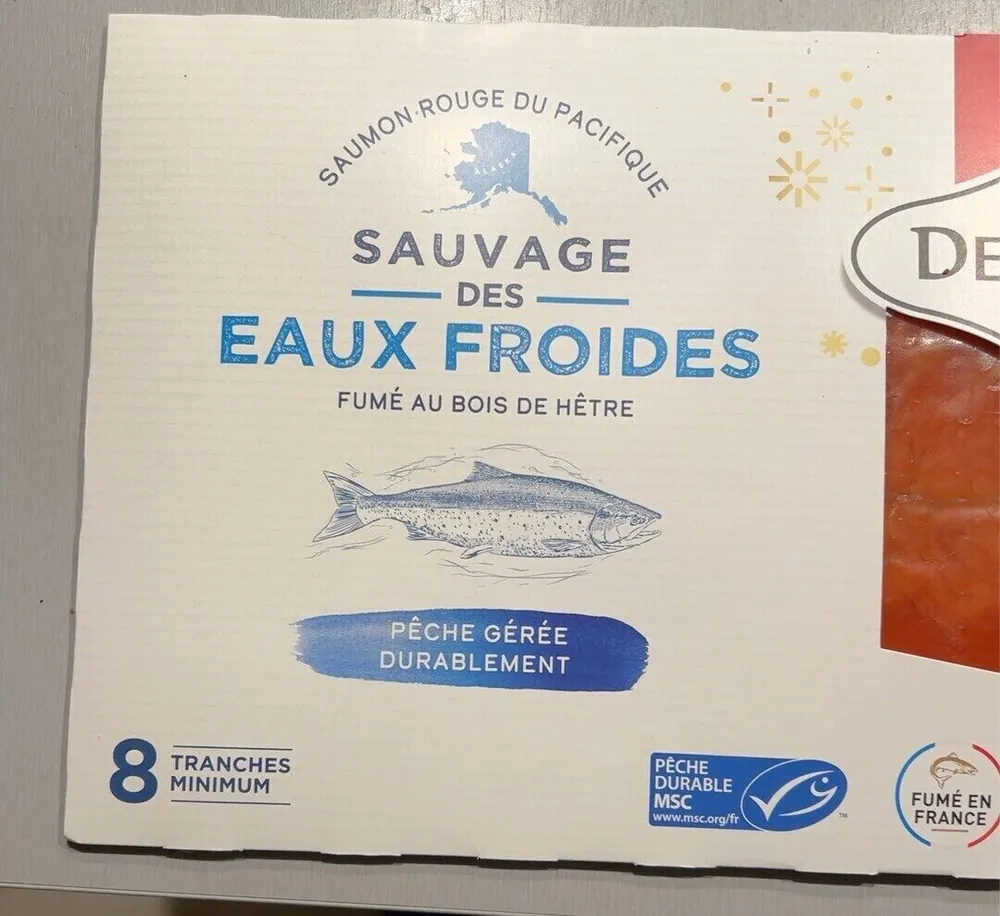 SAUMON ROUGE DU PACIFIQUE SAUVAGE DES EAUX FROIDES