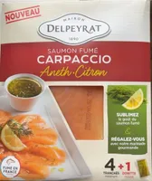 Saumon fumé carpaccio aneth-citron