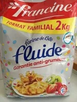Farine de blé fluide garantie anti-grumeaux (format familial)