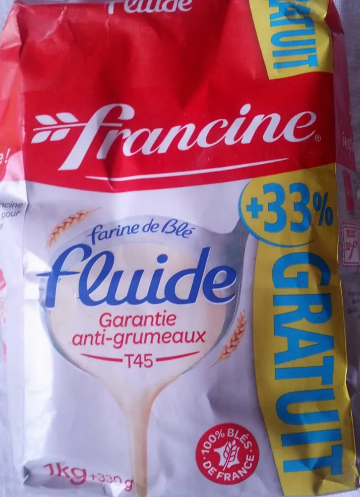 Farine de blé fluide