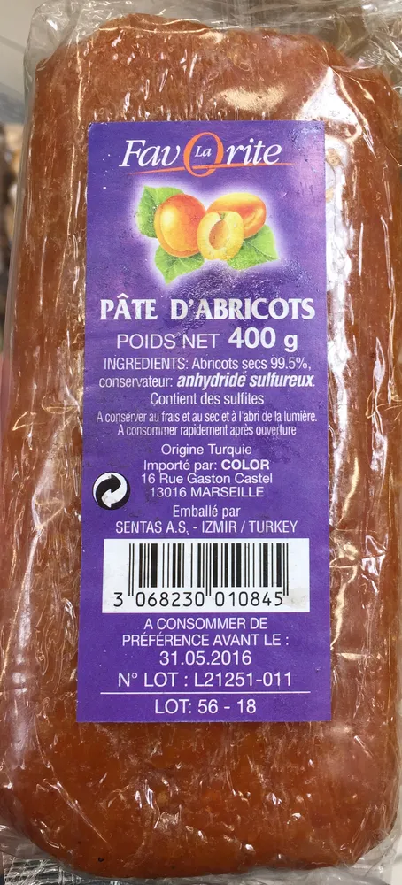 Pâte d'abricots