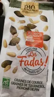 Graines de courge, graines de tournesol, pignons de pin