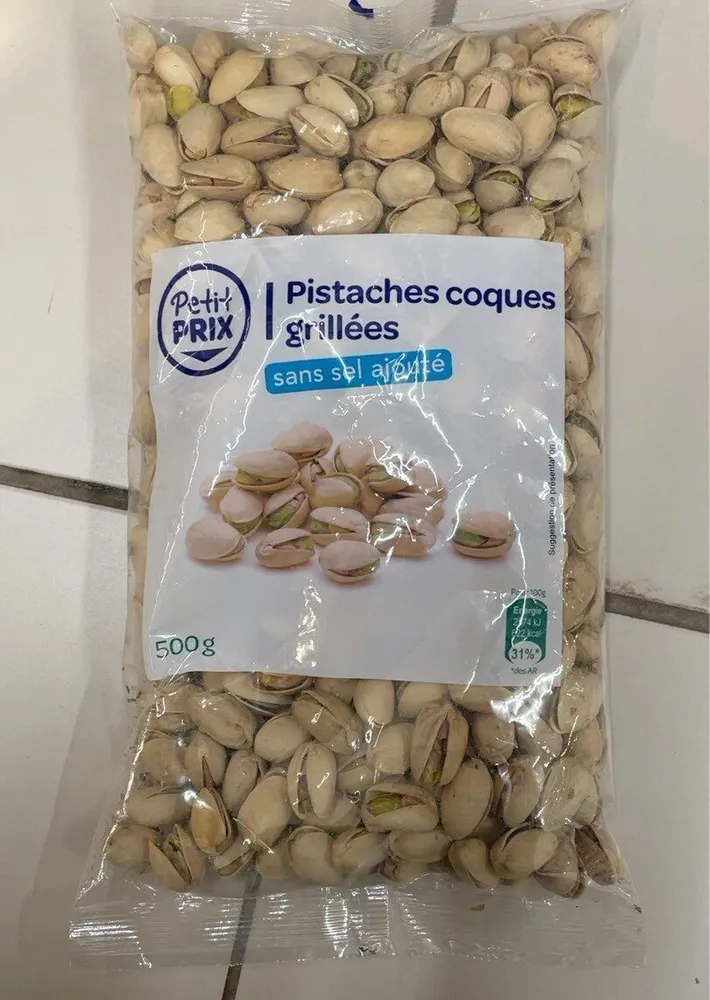 Pistache coque grillées