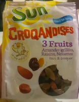 Croquandises - 3 Fruits Amandes Grillées, Raisins, Noisettes
