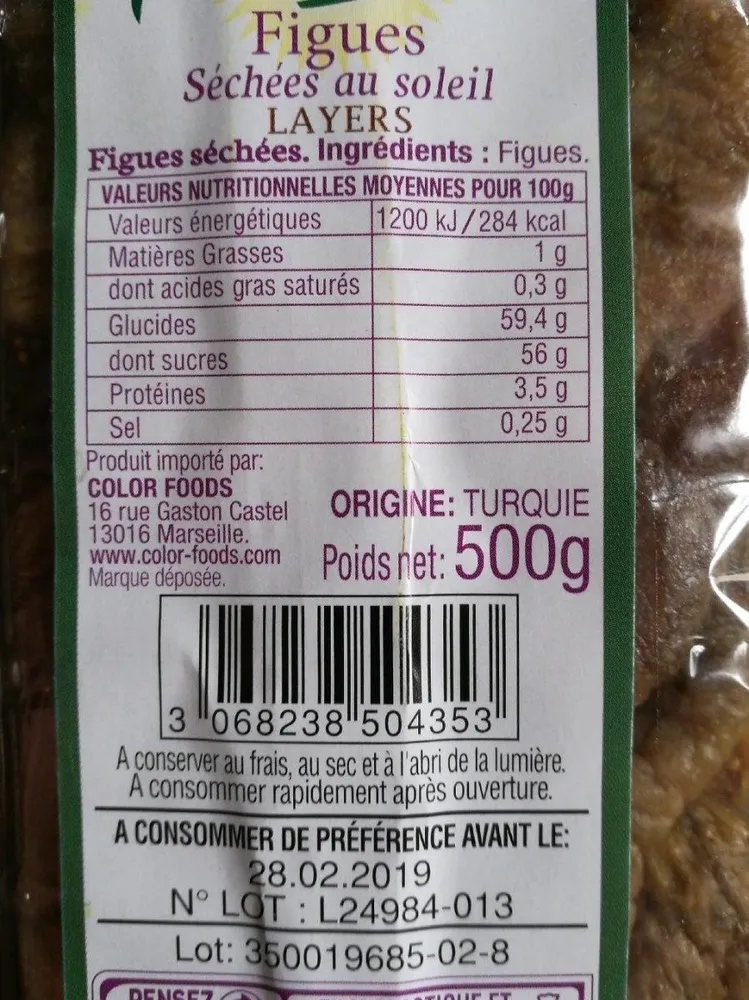 Figues sèches
