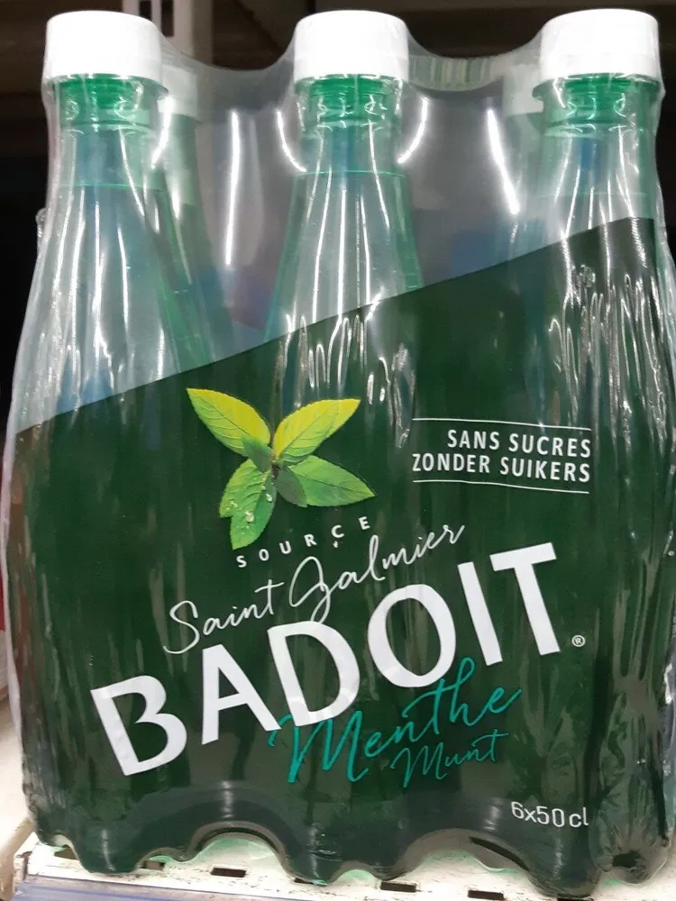 Eau gazeuse aromatisée menthe