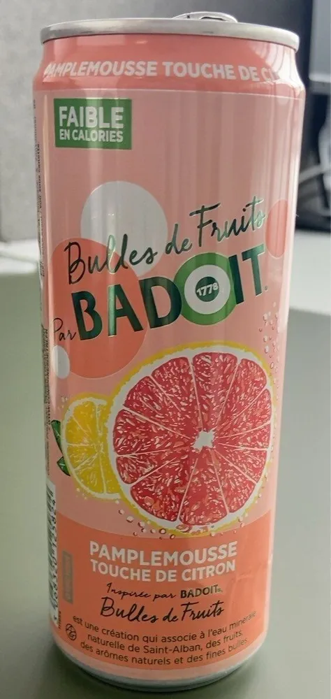Bulles de fruits pamplemousse touche de citron