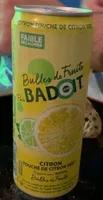 Bulles de fruit citron touche de citron vert