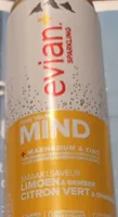 Evian+ lime et gimgembre