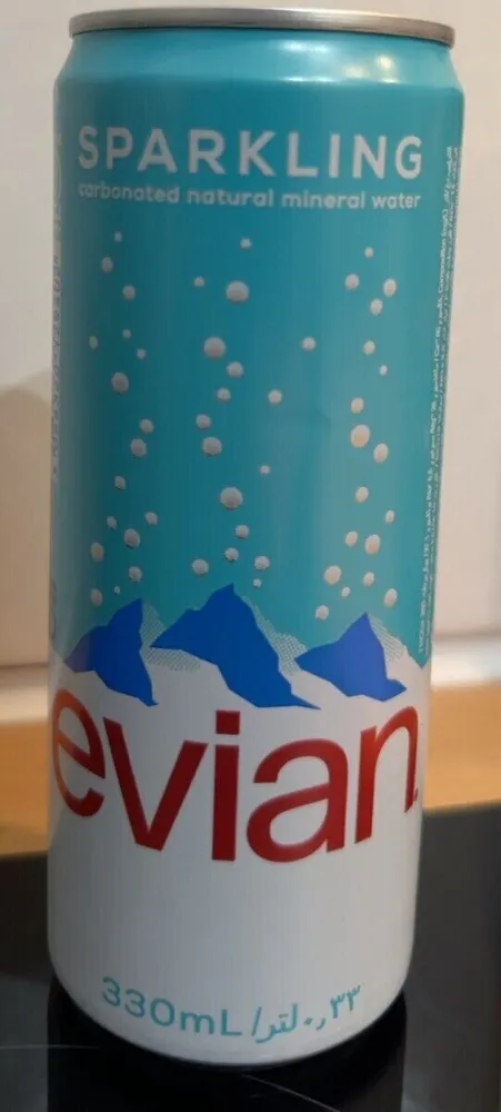 Evian sparkling 330ml @ FOC