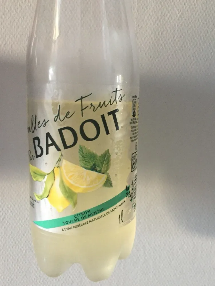 Bulles de fruit citron touche de menthe