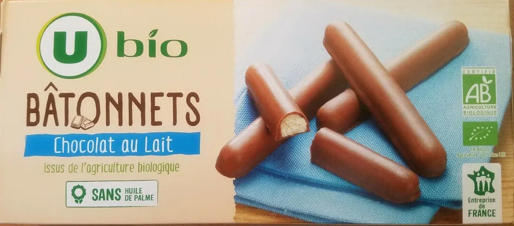 Bâtonnets chocolat au lait