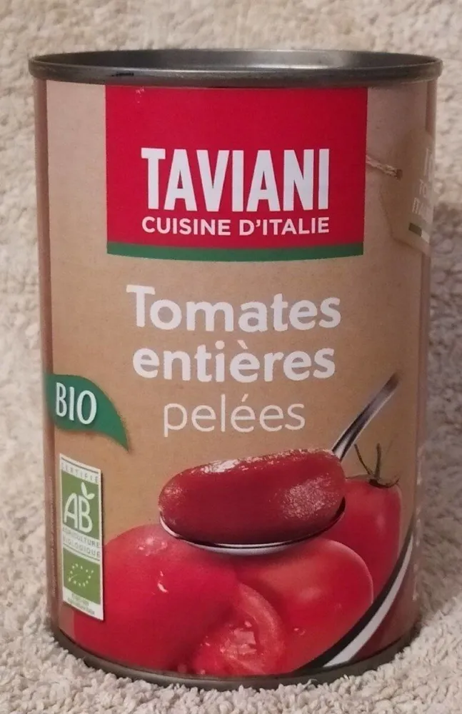Tomates entières pelées
