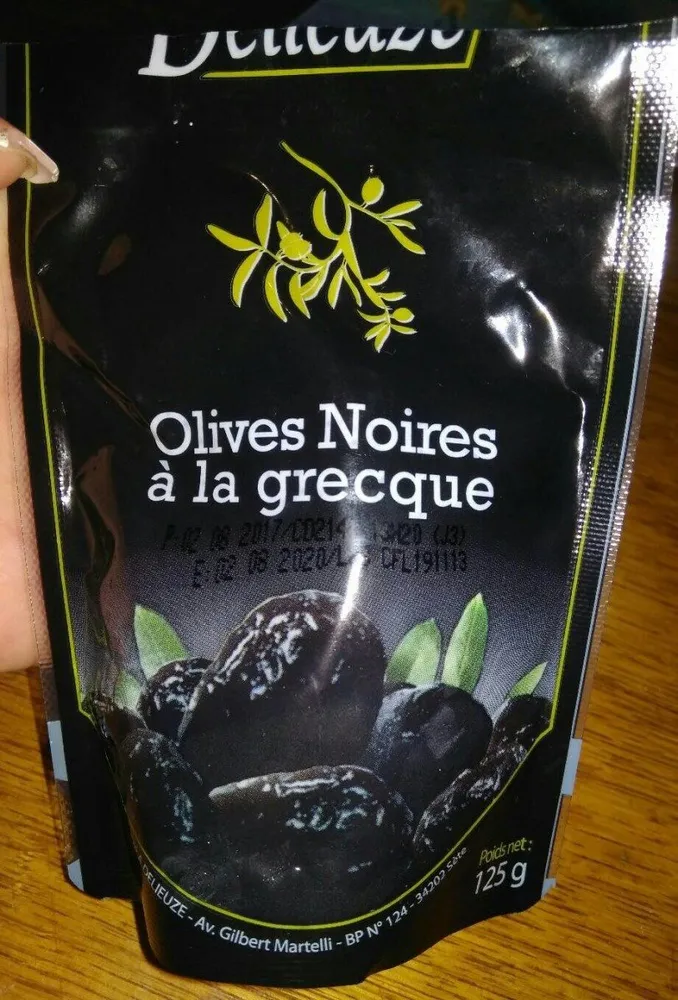 Olives noires à la grecque