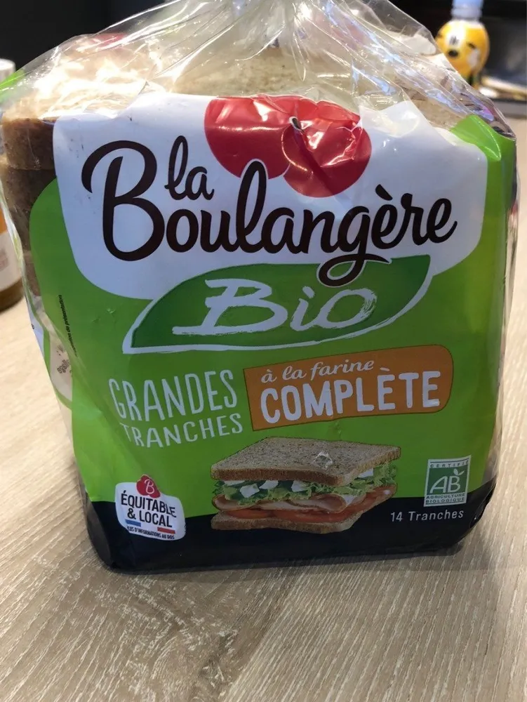 Pain de mie bio a la farine complete