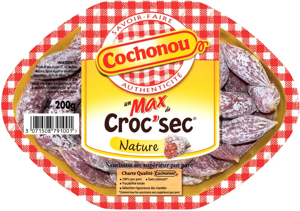 Cochonou croc'sec nature