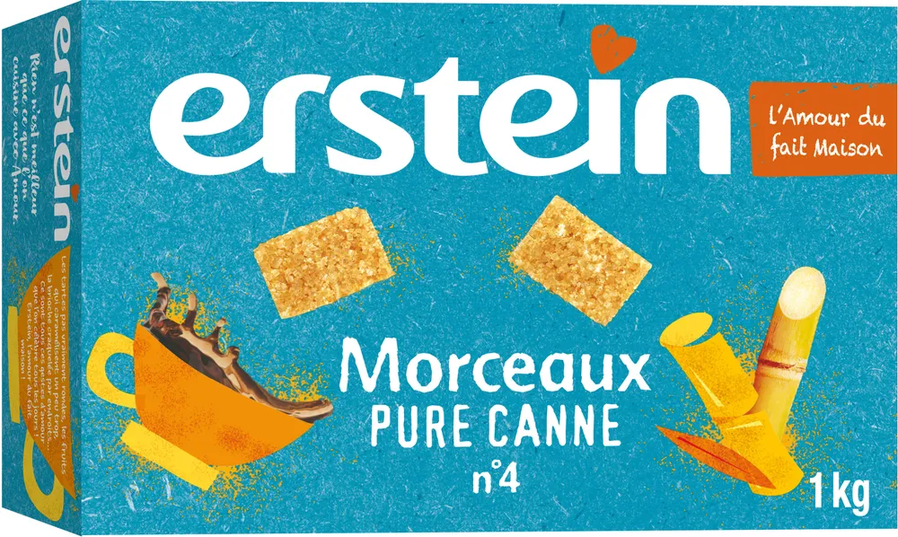 Erstein morceau pure canne boite 1kg - gamme speciaux