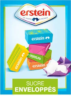 Erstein Sucres enveloppes 2 petits morceaux