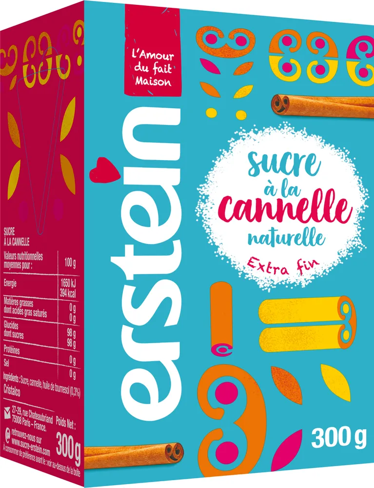 Erstein etui bv sucre cannelle 300g