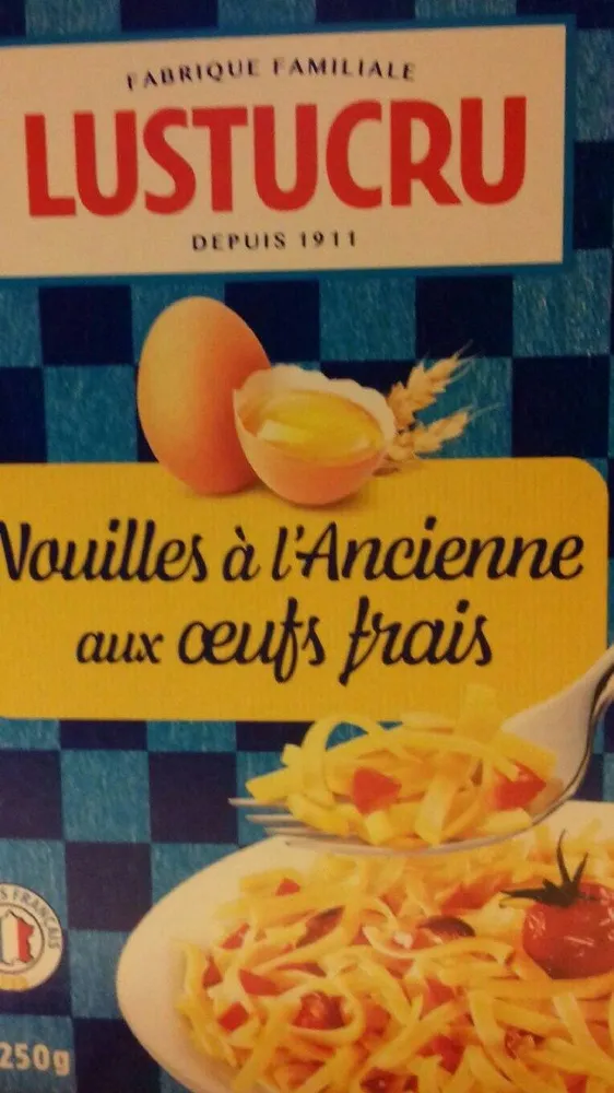 Nouilles à l'ancienne aux oeufs frais