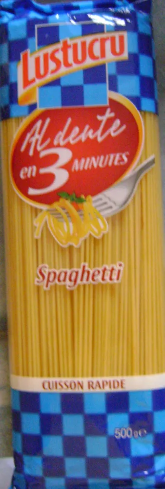 Spaghetti, Al dente en 3 minutes
