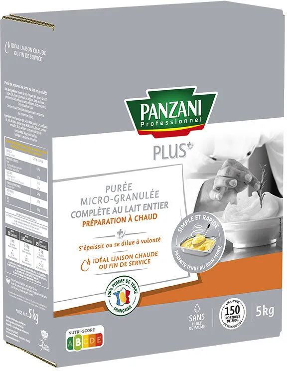 Panzani plus puree complete micro granulee rehydratable a chaud 5kg