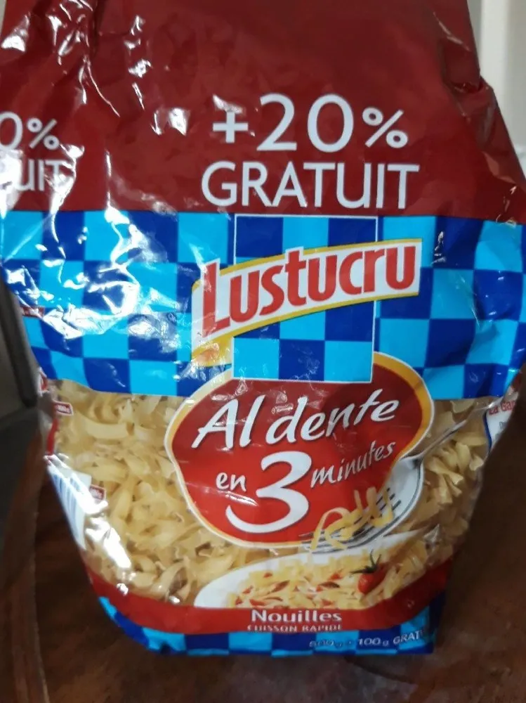 Nouilles Cuis Rapide 3MN Lustucru 600 G
