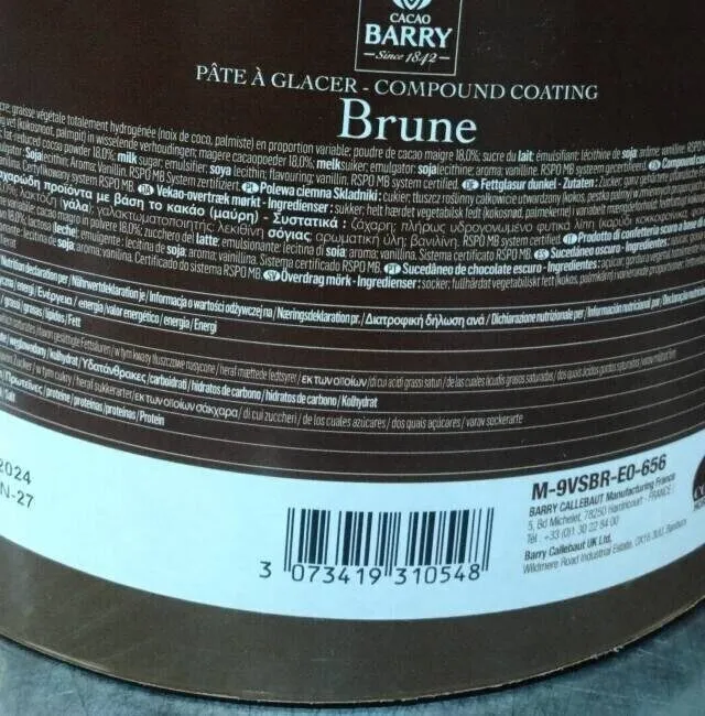Brune pâte a glacer