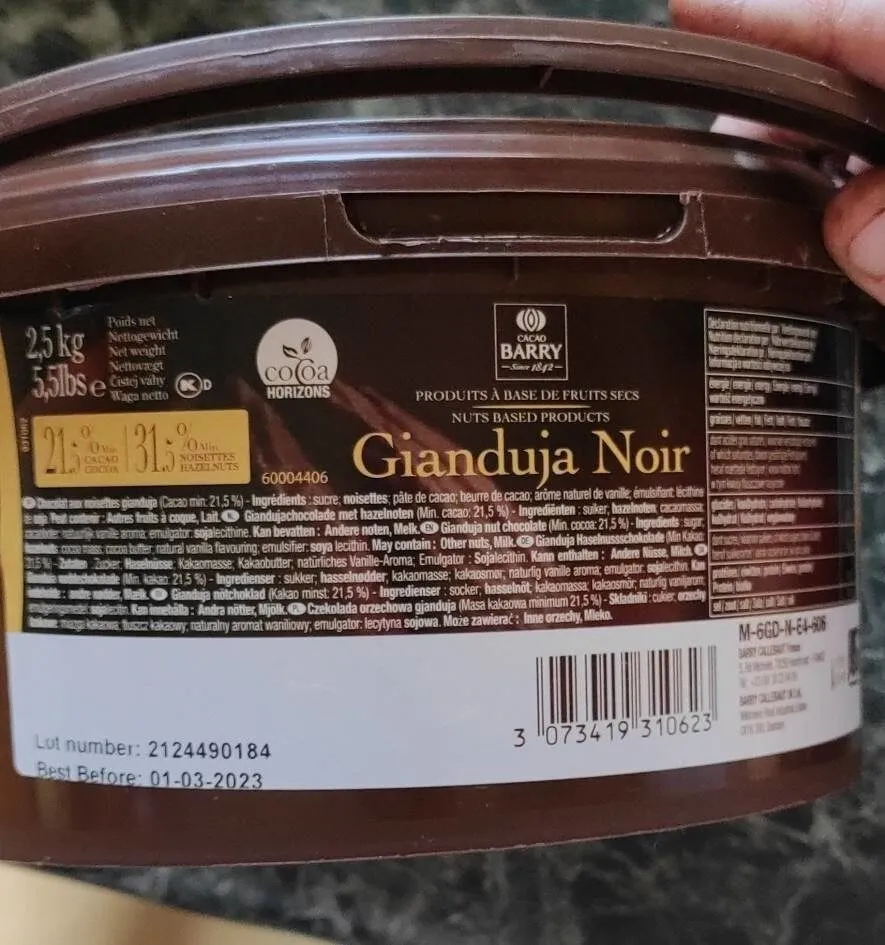 Gianduja noir