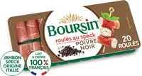 Boursin Apéritif Les roulés Jambon fumé Poivre