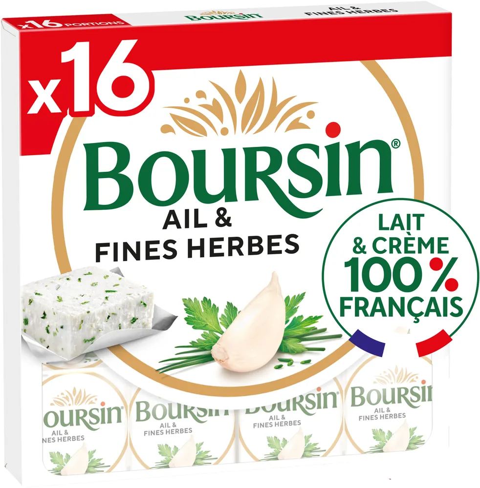 Boursin® Ail & Fines Herbes Portion x16