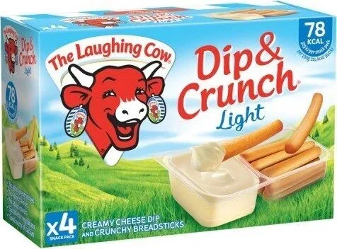 Cow Dip & Crunch Light Snack Cheese 4 x